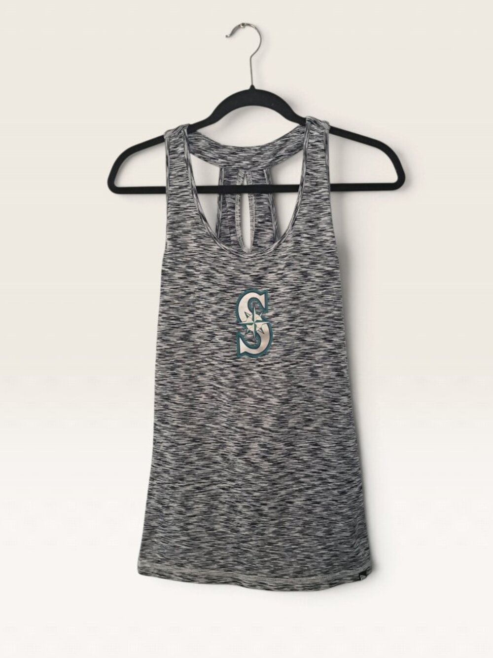 New Era MLB Seattle Mariners Space Dye Racerback Tank Top Womens Size M